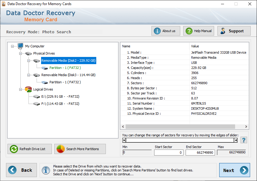 Memory Card Data Unerase